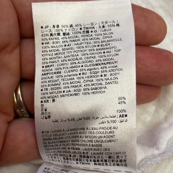 Banana Republic White Lightweight Sleeveless Tank Top with Lace Detail Size XS - Picture 15 of 15